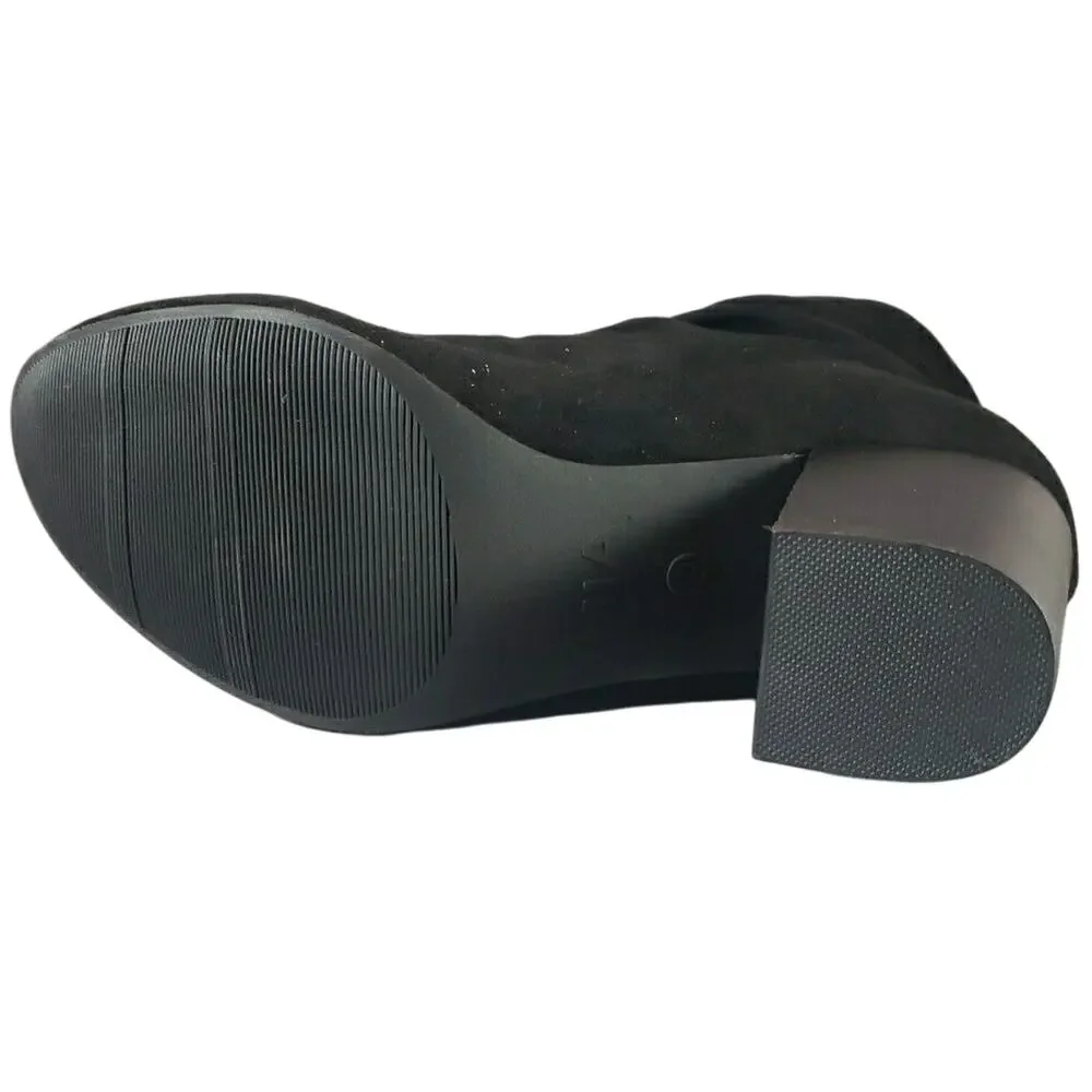 Mia Steffani Pull-On Suede Bootie - Black Nova - 3